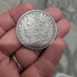 1891 Morgan S- Mint Mark Silver Dollar 