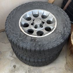 (2) Rims and tires ready to go