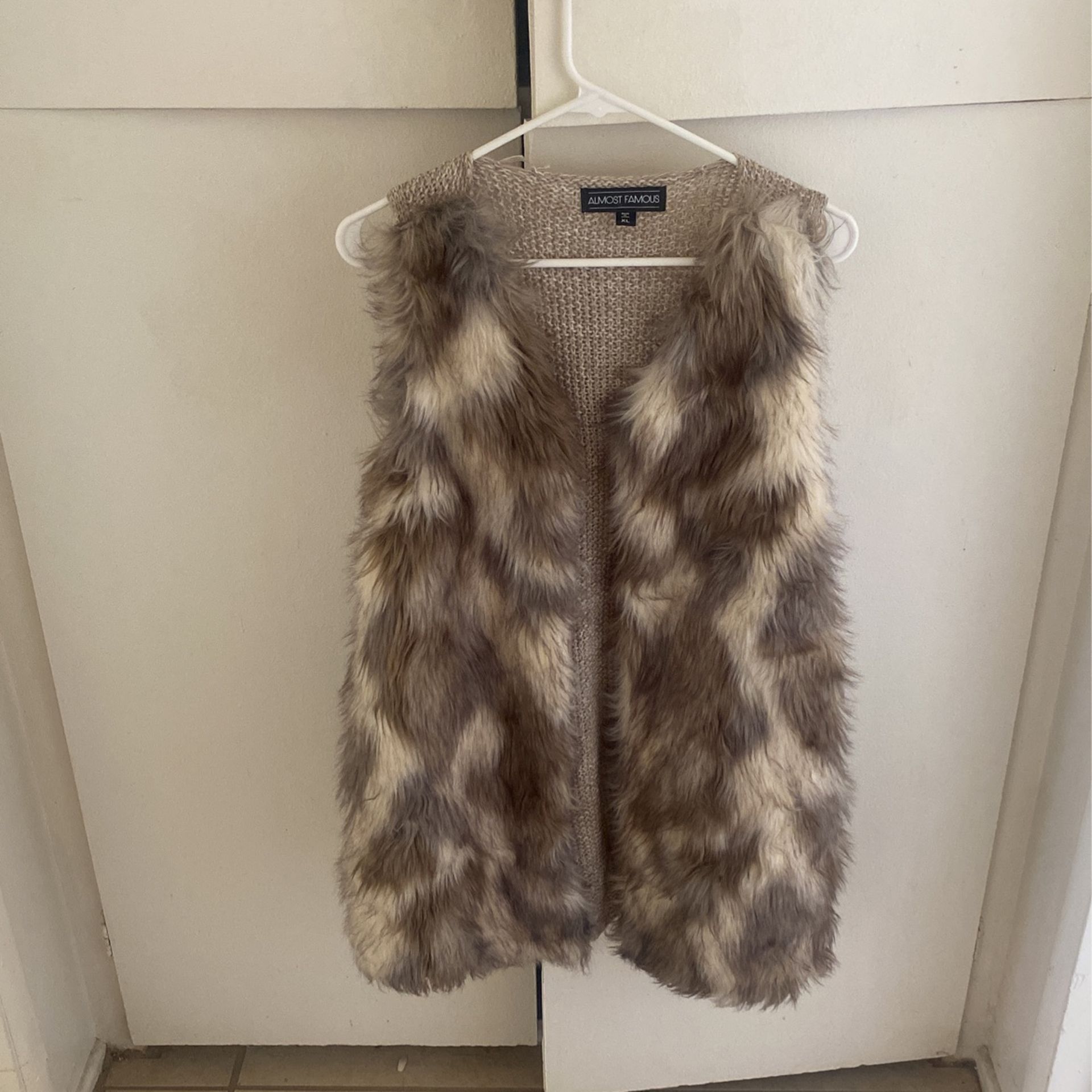 Almost Famous Faux Fur Vest/ Coat