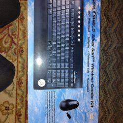 Lot Of 2 shied silver surf Waterproof wireless keyboard 