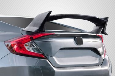 Blemished 2006-2015 Honda Civic 4DR Sedan Carbon Creations Type R Look Rear Wing Spoiler - 1 Piece