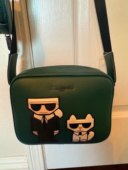 Karl lagerfeld Paris green crossbody bag