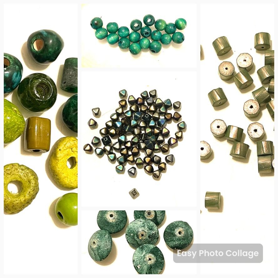Terrific Lot Of Green Beads