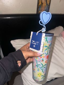 Roller rabbit tumbler 24oz