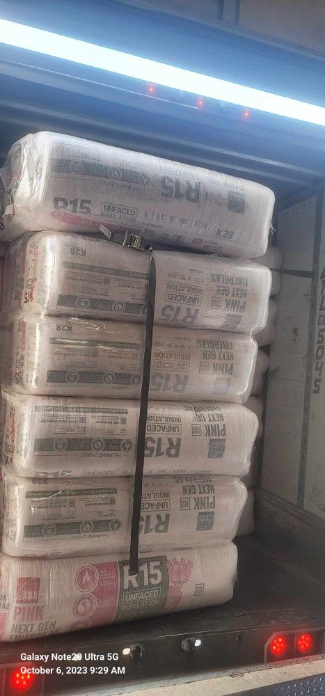 R15 Owen Corning insulation unfaced 8 batts $25