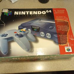 N64 CLEAN TESTED AND NEW JOYSTICK INSTALLED CIB