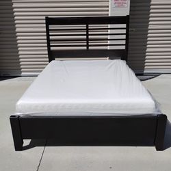 Queen Bed Frame With Mattress 