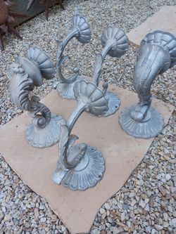 Cast aluminum sconces