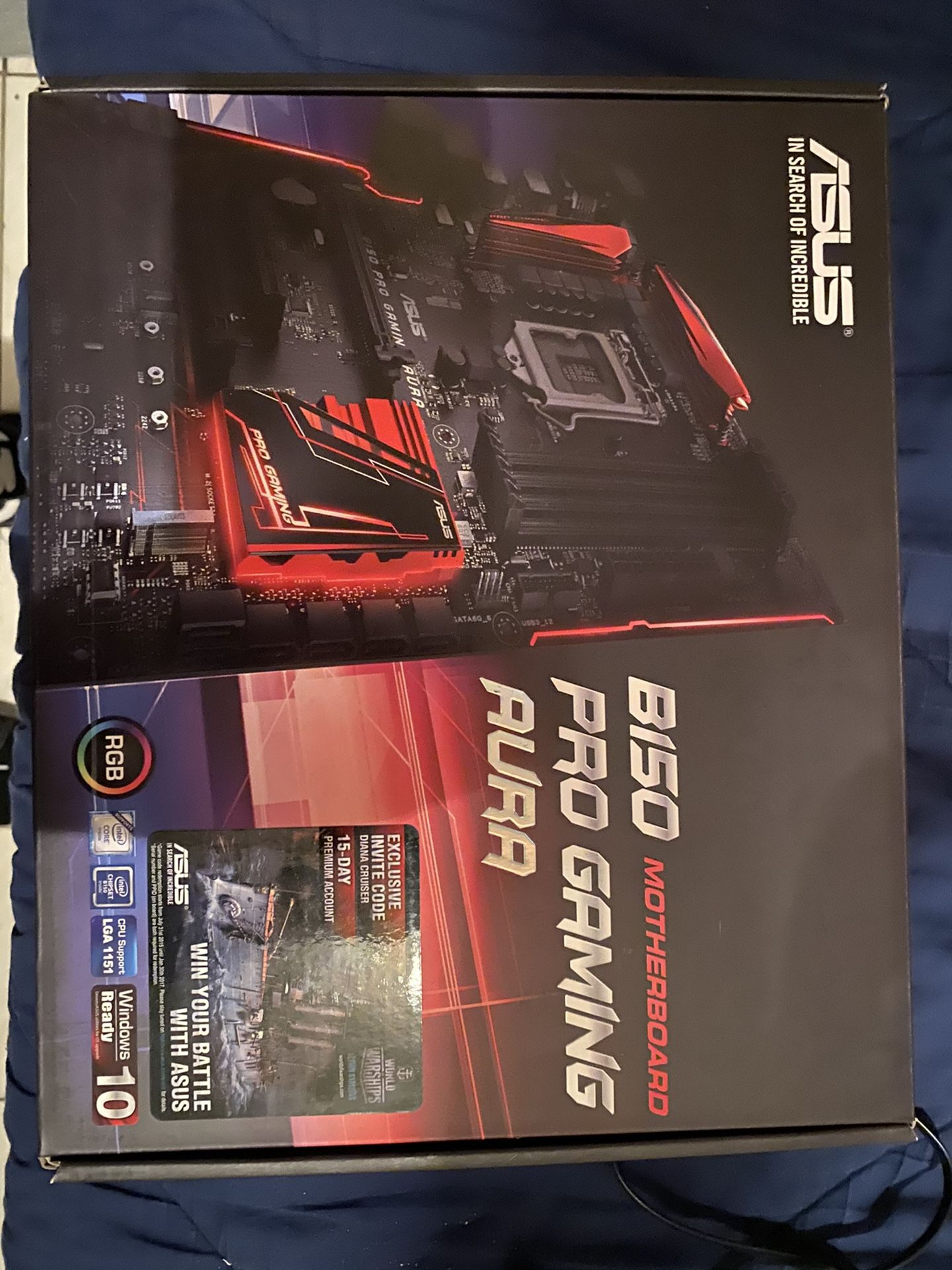 B150 Pro Gaming Aura motherboard