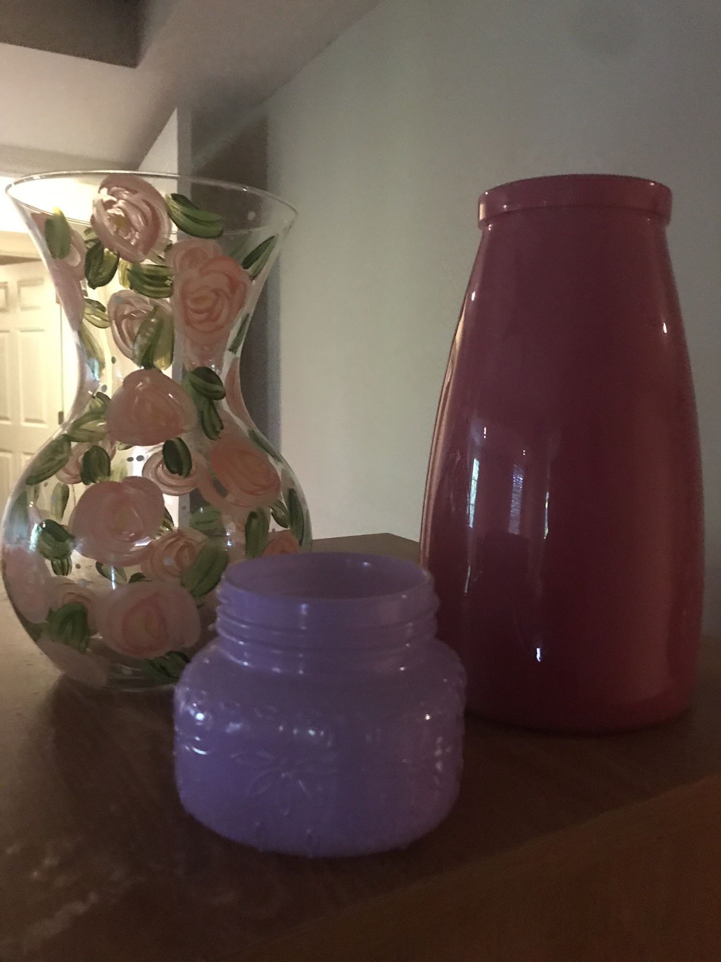 Flower vases set of three or individual