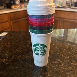 6 Reusable Starbucks Cups 
