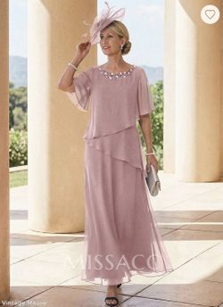 Formal Dress - Vintage Mauve - Mother Of The Bride Size 10