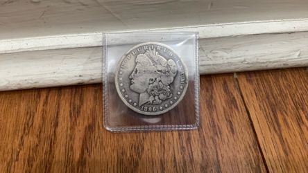 90% silver Morgan dollar 1896