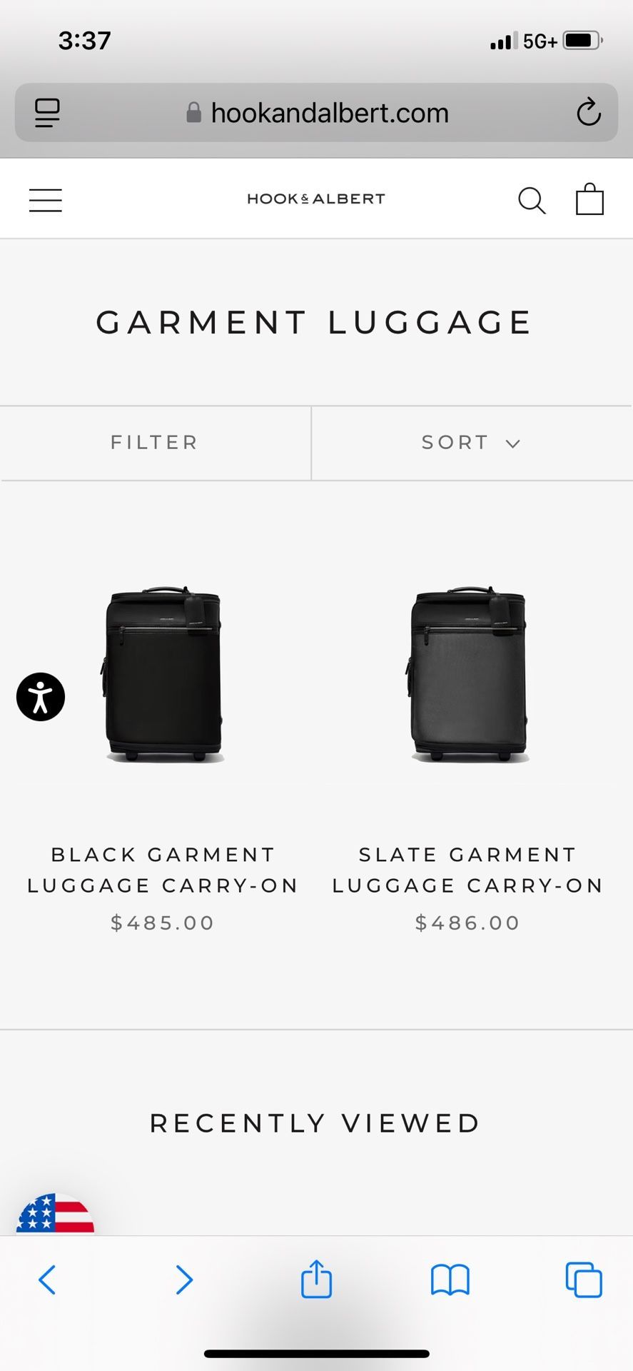 Hook & Elbert Garment Bag