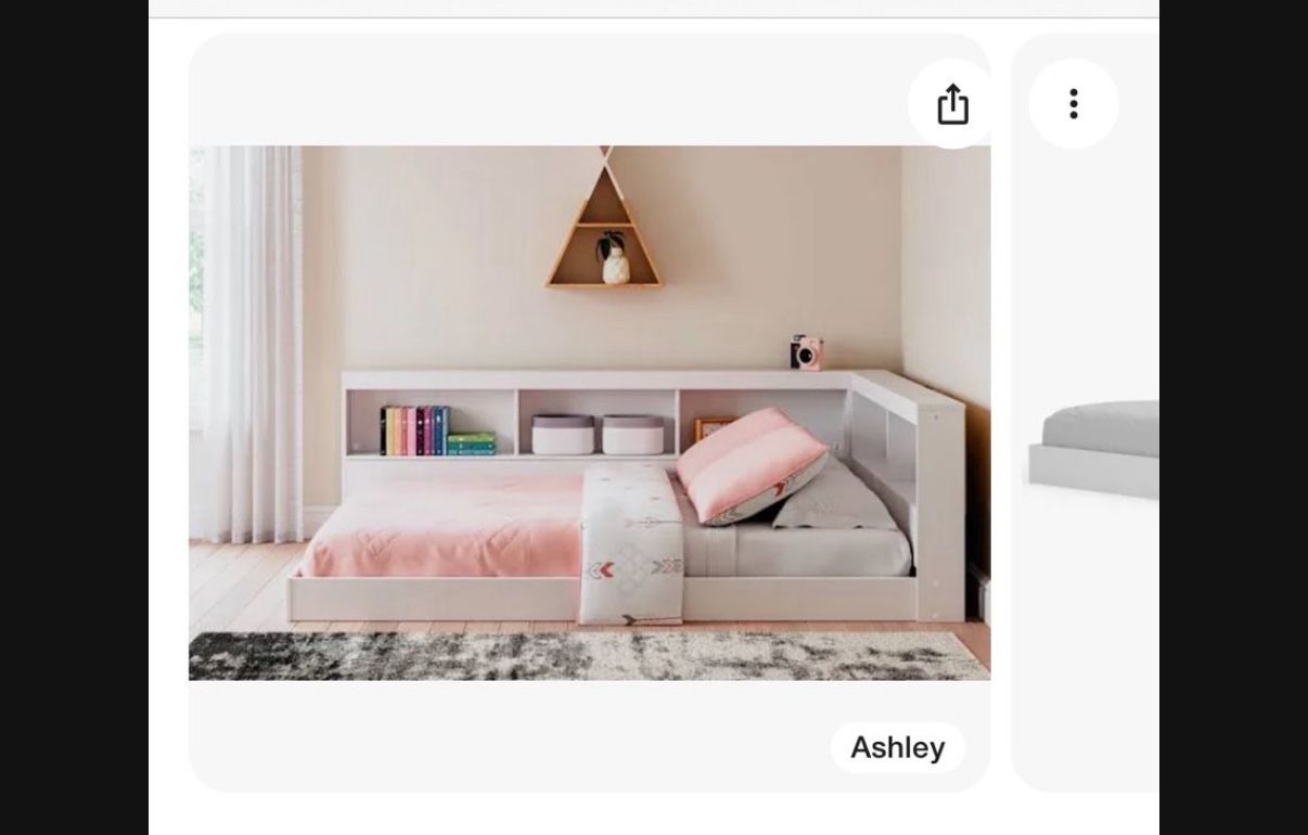 Bed Frame With Bookcase