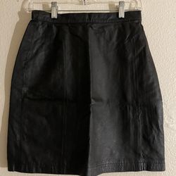 Leather Skirt 