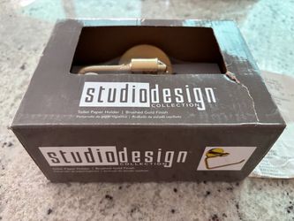 Gold Toilet Paper Holder NIB