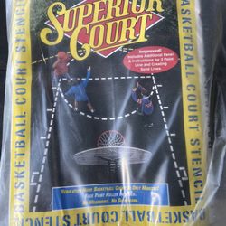 Basketball Court stencil