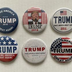 TRUMP PINS & STICKERS
