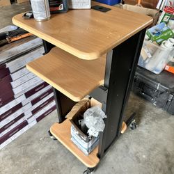 Presentation Stand Desk Home Office With Wheels