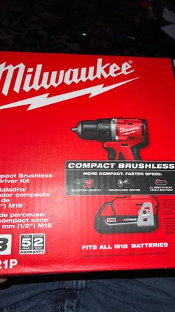 Milwaukee m18 compact drill/driver kit