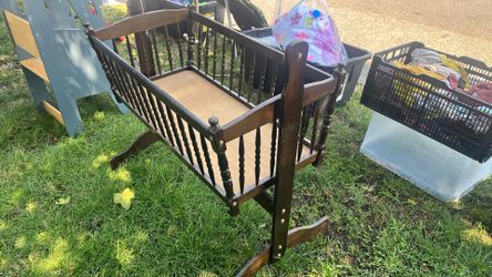 vintage baby cradle