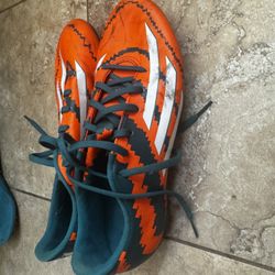 Adidas F50 Adizero Messi 10.1 Size 9 Soccer Clears Orange And Green