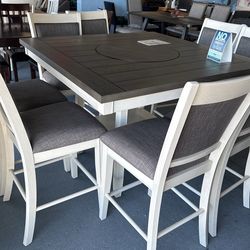 9pc Counter Table Dining Set