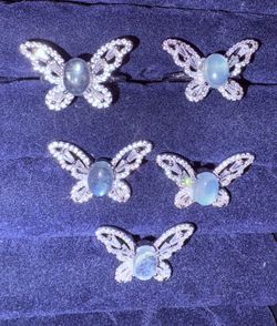 Butterfly Ring With Moonstone Accent