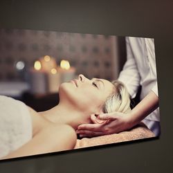 Large Spa Massage Canvas Wall Art