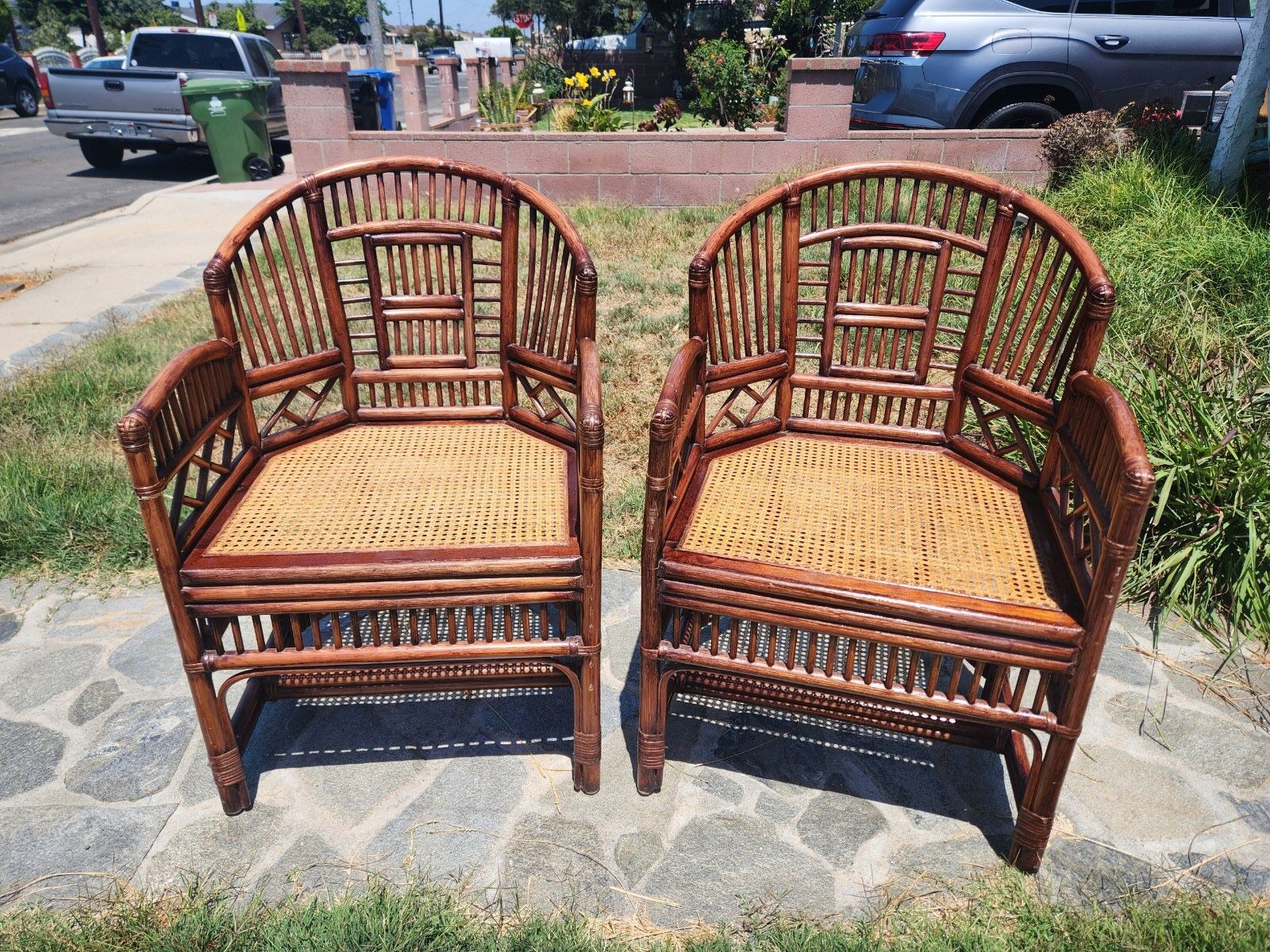 Bamboo chairs