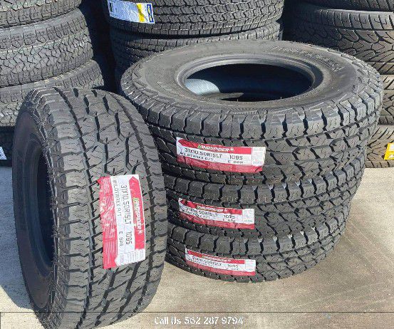 31x10.50/15 A/T Landspider new tires including install and balance