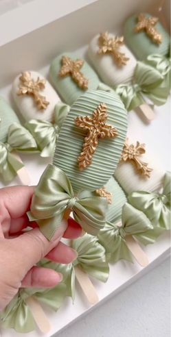 Baptism/Communion Treats (Green/Gold/White)