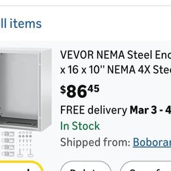 Steel enclosure electrical box