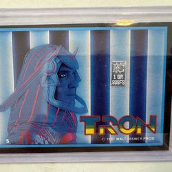 1981 Disney Tron The Movie Single Trading Card #5 Puzzle Back The Ride Opening