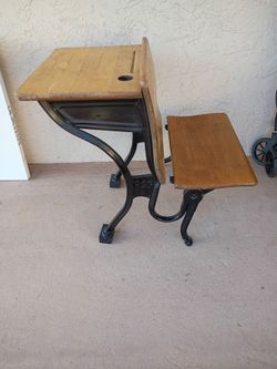 Antique Vintage Child's School Desk 