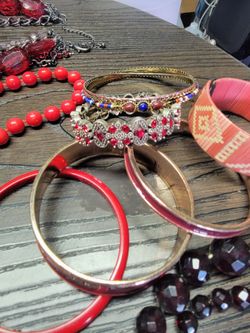 Red 2024 costume jewelry