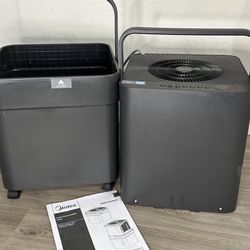 Midea Cube Dehumidifier Gray Smart Phone Compatible Model MAD35PS1QGR