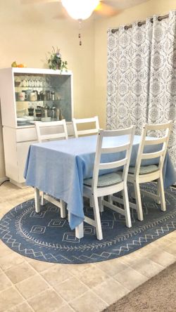 IKEA White Dining Set - LIKE NEW