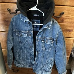 Hollister Men’s Denim Sherpa Jacket 