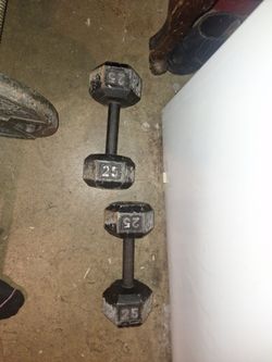 25lb dumbell pair