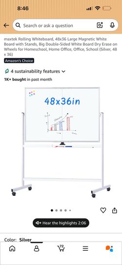 Free board 48 X 36
