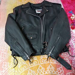 Leather Jacket Nice Hardware  