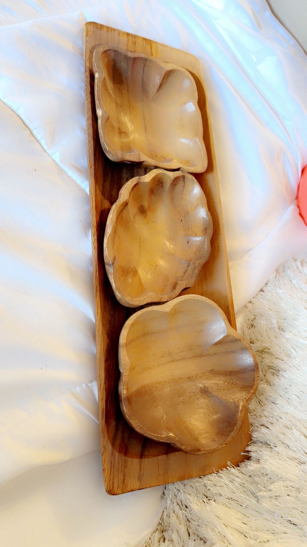 BH Wooden Serving Tray Set