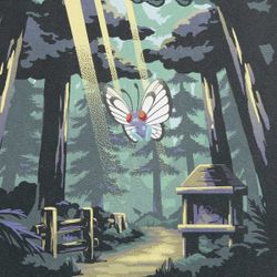 Pokemon Center Explore Kanto Butterfree 500 Piece Puzzle NEW