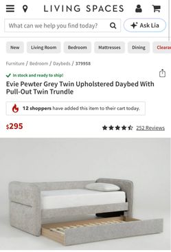 Brand New Living Spaces Evie Daybed w/ Trundle – In Box