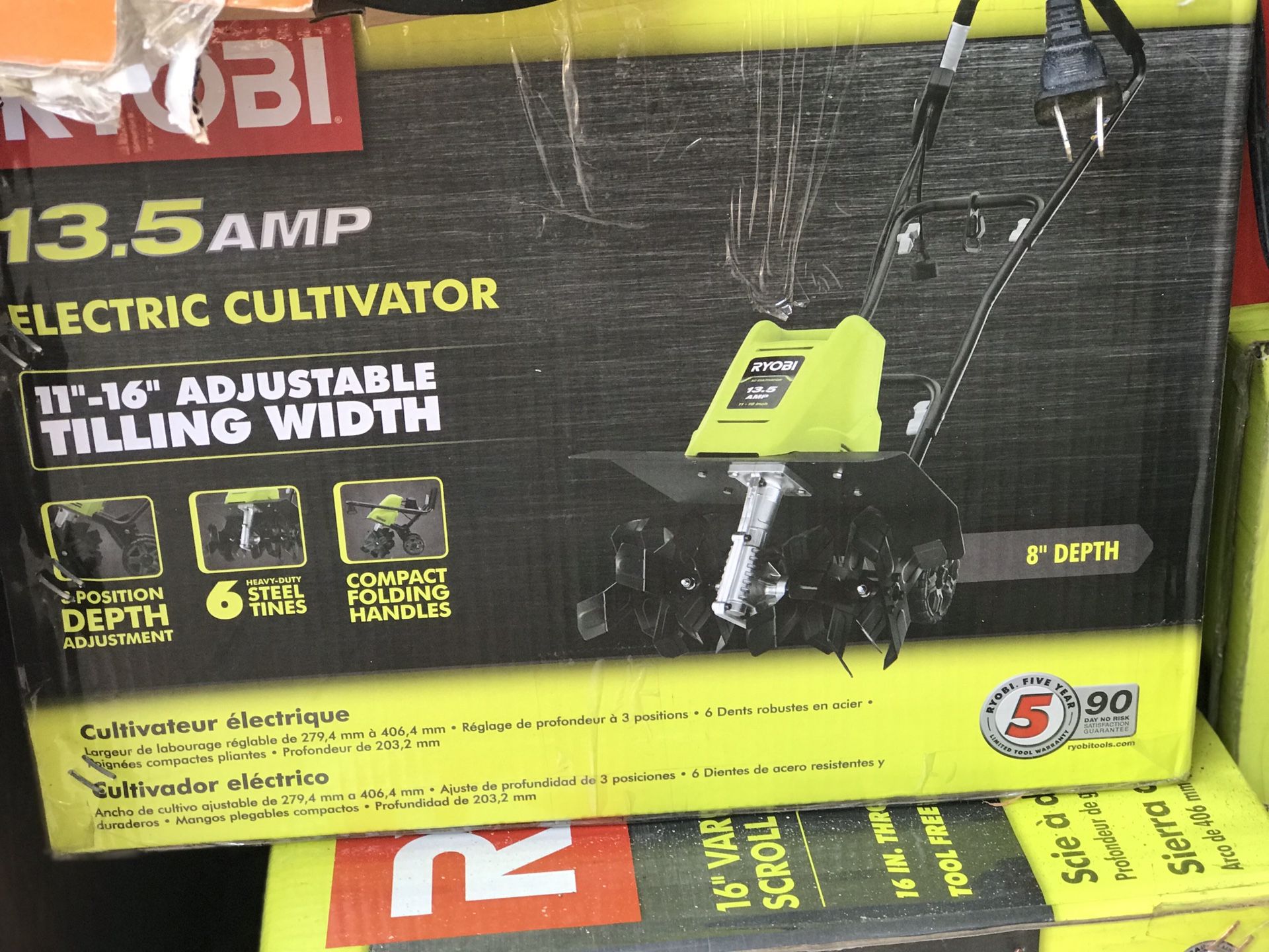 Ryobi electric cultivator 13.5amp
