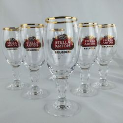 STELLA ARTOIS 5 oz (15 cl) beer glasses
