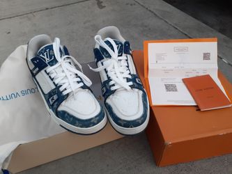 Louis Vuitton LV Trainer Denim Monogram Sneakers