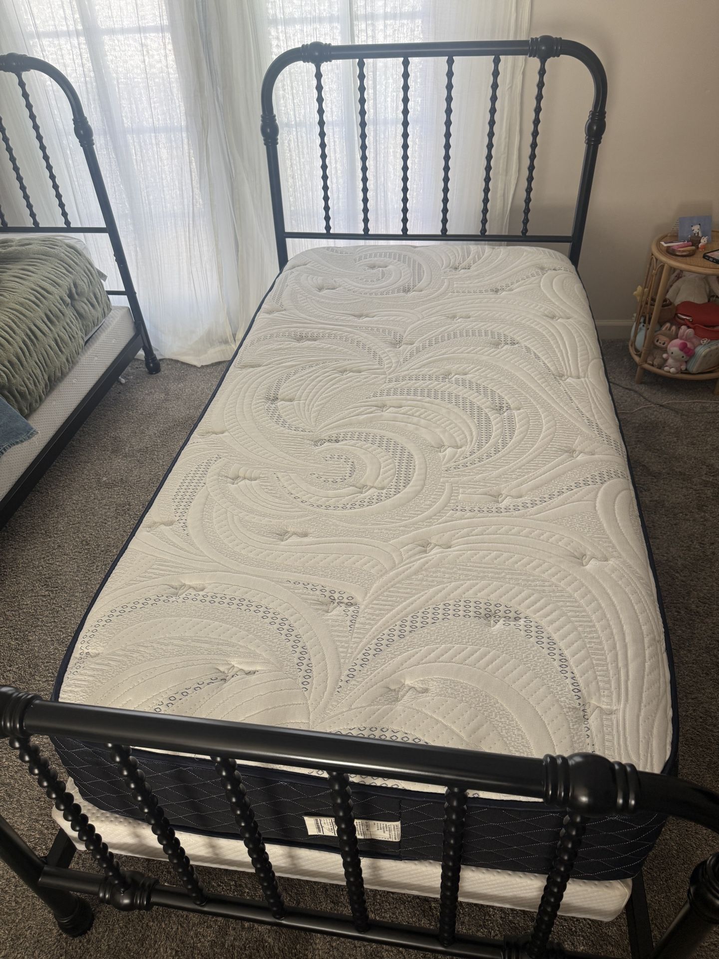 Twin Bed Frame + Mattress